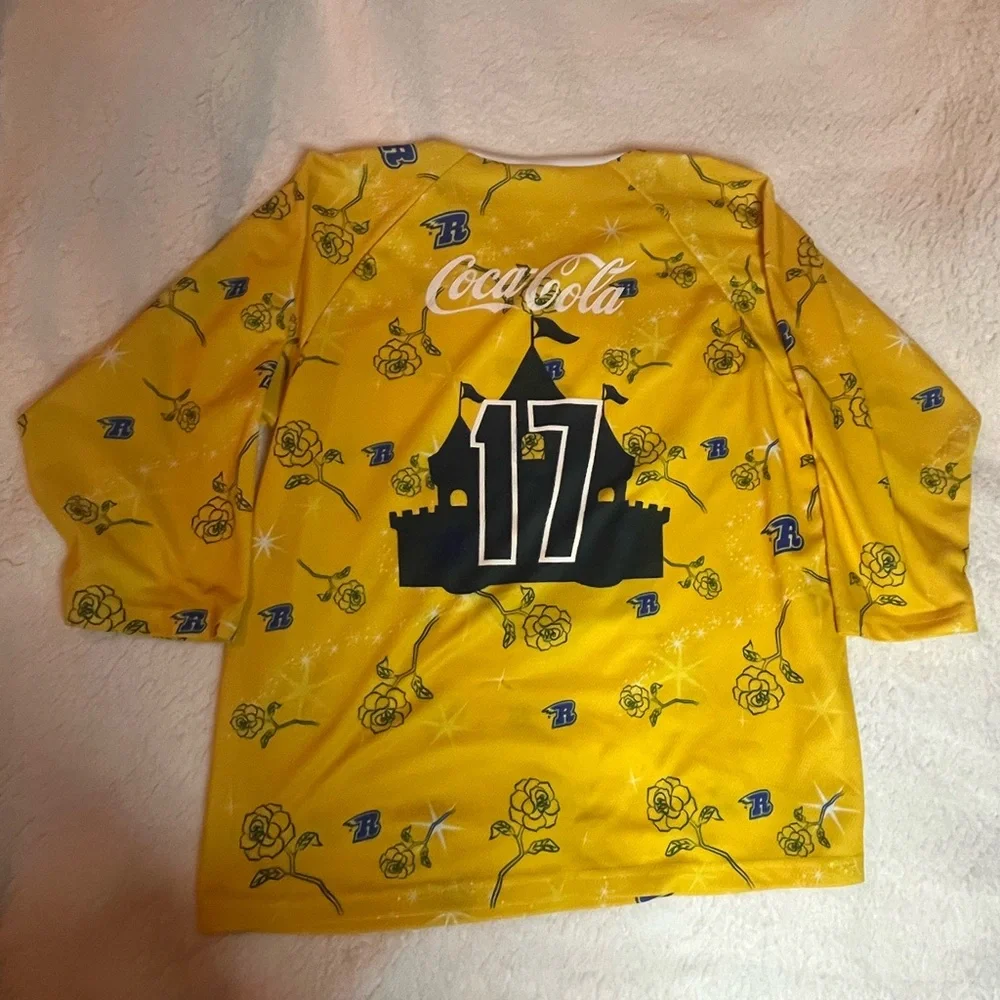 Rapid City RUSH Minor Hockey Y-XL Disney Princess Night‎ Special Yellow Jersey